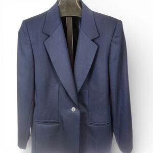EUC Pendleton Women's Navy Single-Button Blazer